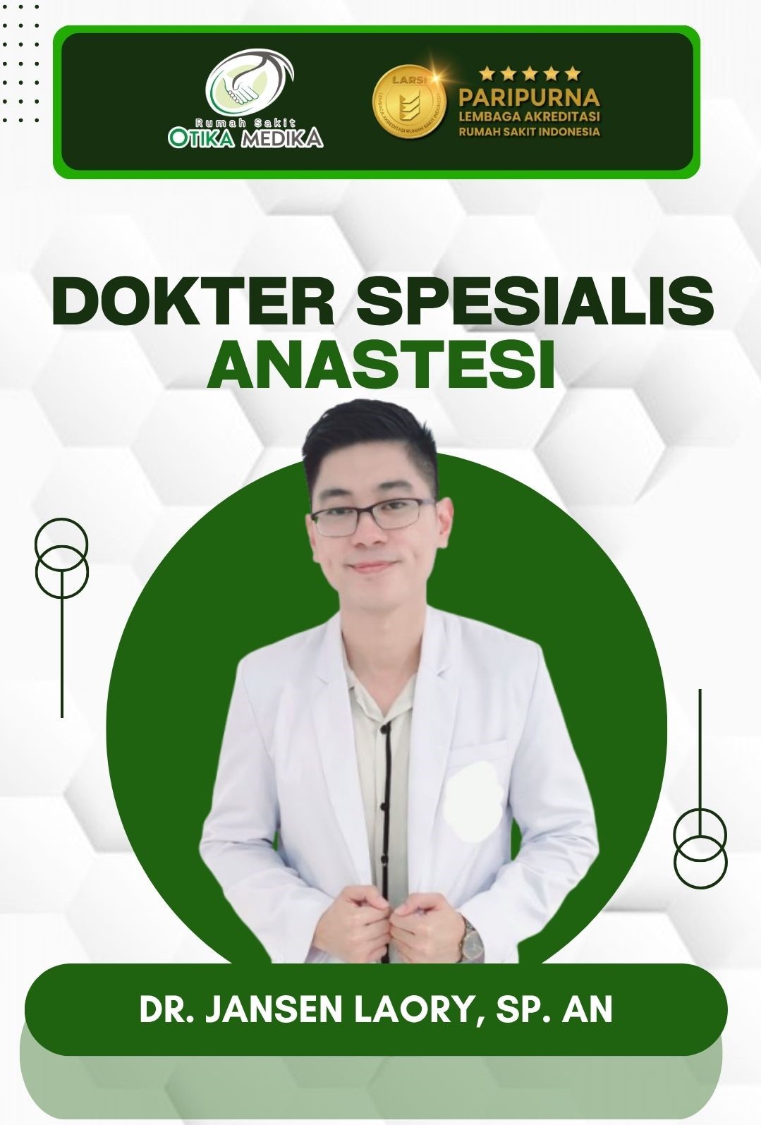 Dr. Jansen Laory, Sp.An